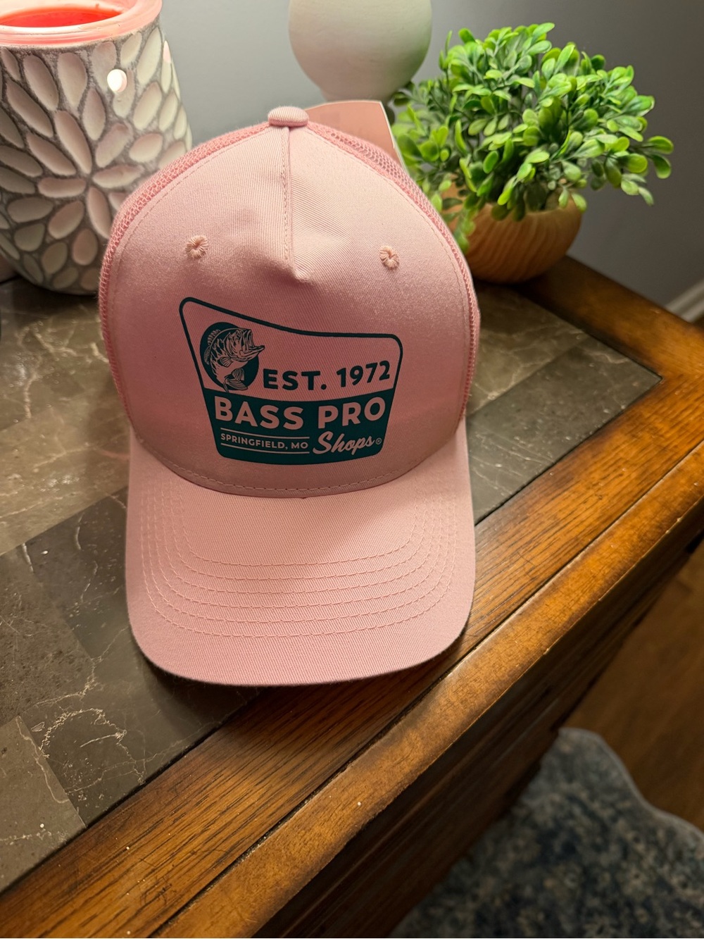 Bass Pro Shops Pink Logo Trucker Hat